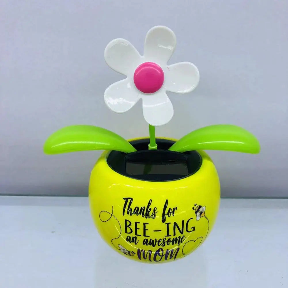 Car Decoration Swinging  Solar Power  Car Gadgets Car Dashboard Ornaments Flower Swinging Solar Powered Dancing Flower