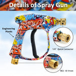 Pressure Washer Spray Gun Kit | Universal Quick Connect for Karcher Nilfisk Parksid additional angle