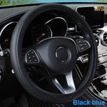 Universal Car Steering Wheel Cover Microfiber Leather Protection Cover Anti Slip Brea lifestyle view