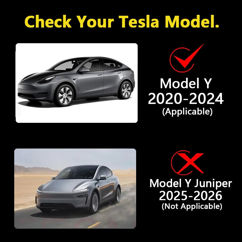 For Tesla Model Y Trunk Tailgate Guard Mat Leather Rear Trunk Door Protective Anti-di alternate view
