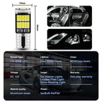 10PCS W5W T10 Led Bulbs Canbus 4014 SMD 6000K 168 194 Led 5w5 Car Interior Dome Reading detail view