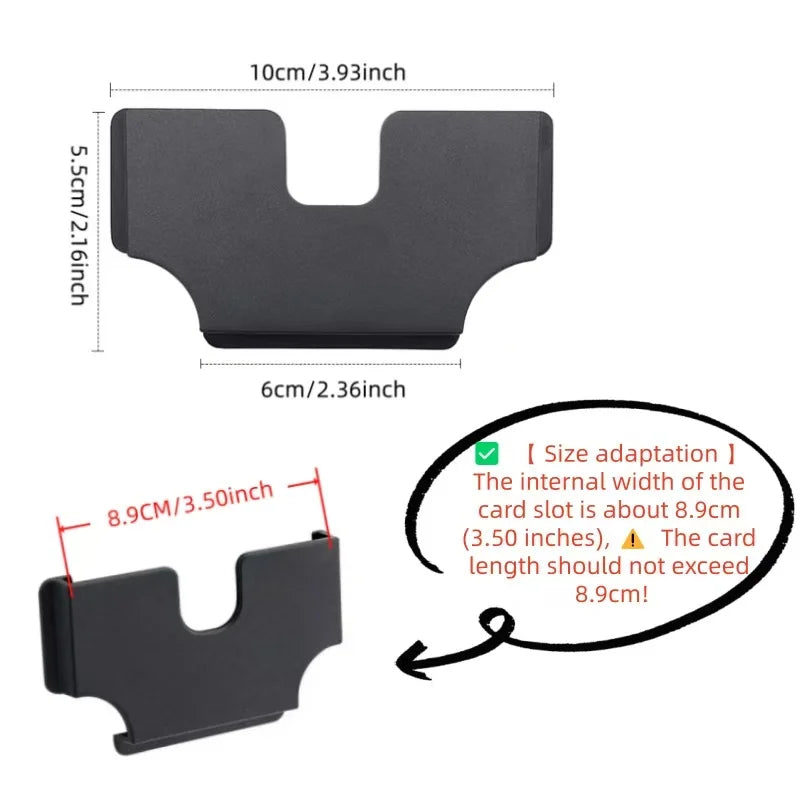Car Card Storage Box Car Mounted Card Holder Voucher Storage Case Car Refueling Hig additional angle