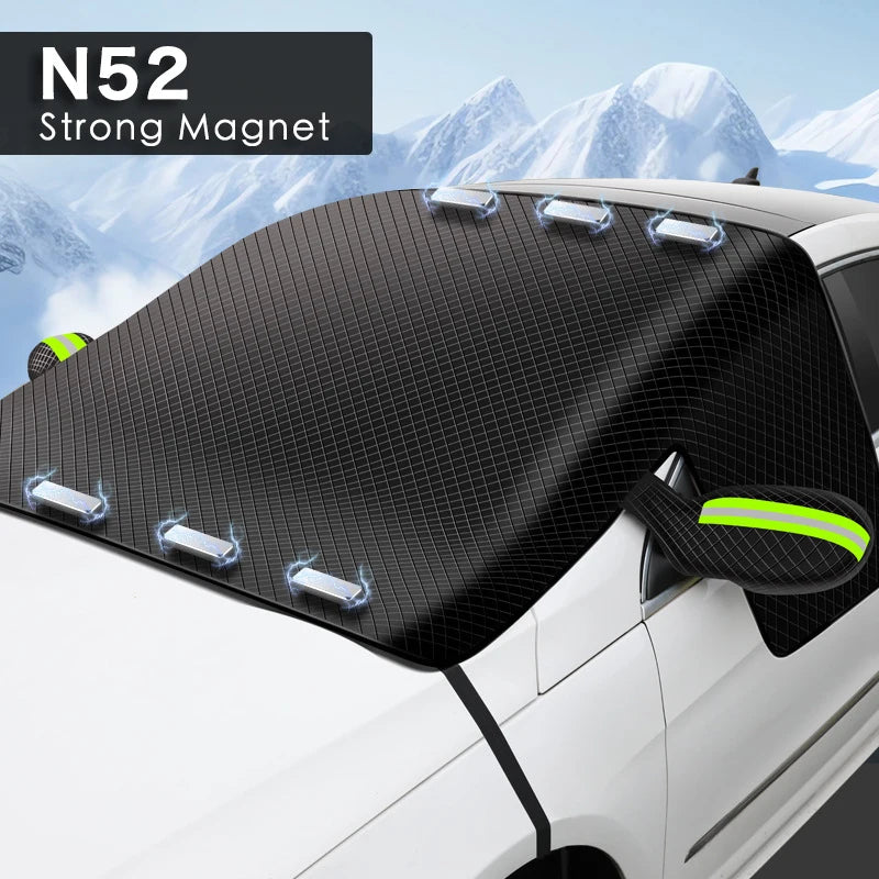 Car Windshield Snow Shield Cover | Waterproof Front Window Protector for Sedans and SUVs