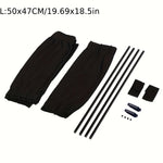 Car Window Shades 2pcs Universal Foldable Sun Visor UV Protection close-up view