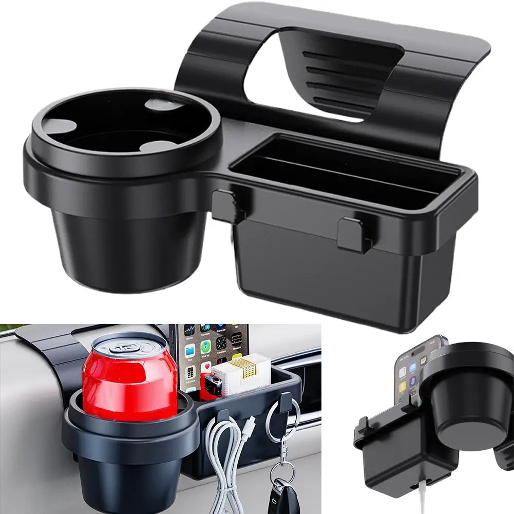 Car Window Storage Pocket Hanging Rack Cup Holder close-up view