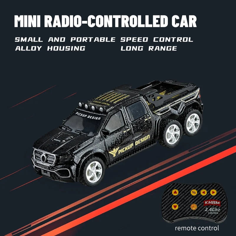 New RC Car MINI Alloy 1/64 Remote Control Car Convenient to Carry 60 Minutes of Wor additional angle