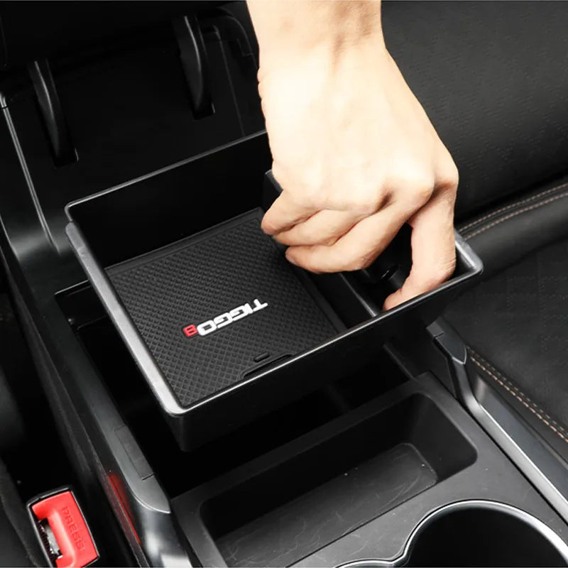 Vtear Central Control Armrest Storage Box Accessories Car Decoration Interior Detail Tri detail view