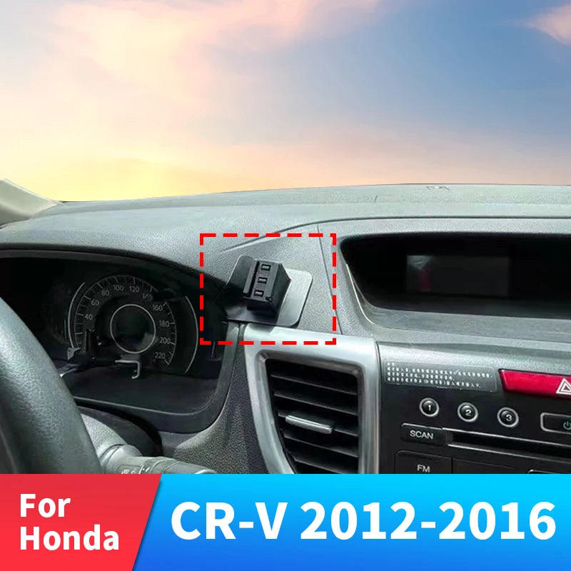 Car Phone Holder 360° Rotation For Honda CR-V CRV CR V 2012-2015 2016 Wireless Charging Air Vent Mount Interior Accessories