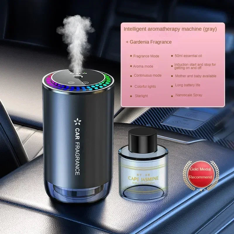 Car Aromatherapy Perfume with Automatic Spray | Aluminum Alloy Odor Remover with Star lifestyle view