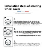 Car Steering Wheel Cover For Peugeot 106 107 108 206 207 208 301 307 308 406 407 408 alternate view