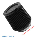 Universal 63/76/80mm Cone Air Intake Filter | Washable High Flow Cold Air Intake fo additional angle