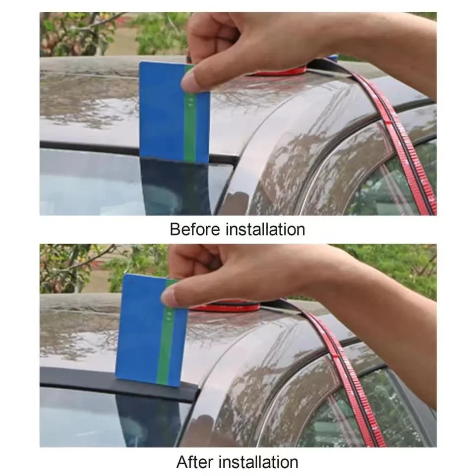 Car Seals Edge Sealing Strips Rubber Auto Roof Windshield Car Sealant Protector Strip close-up view
