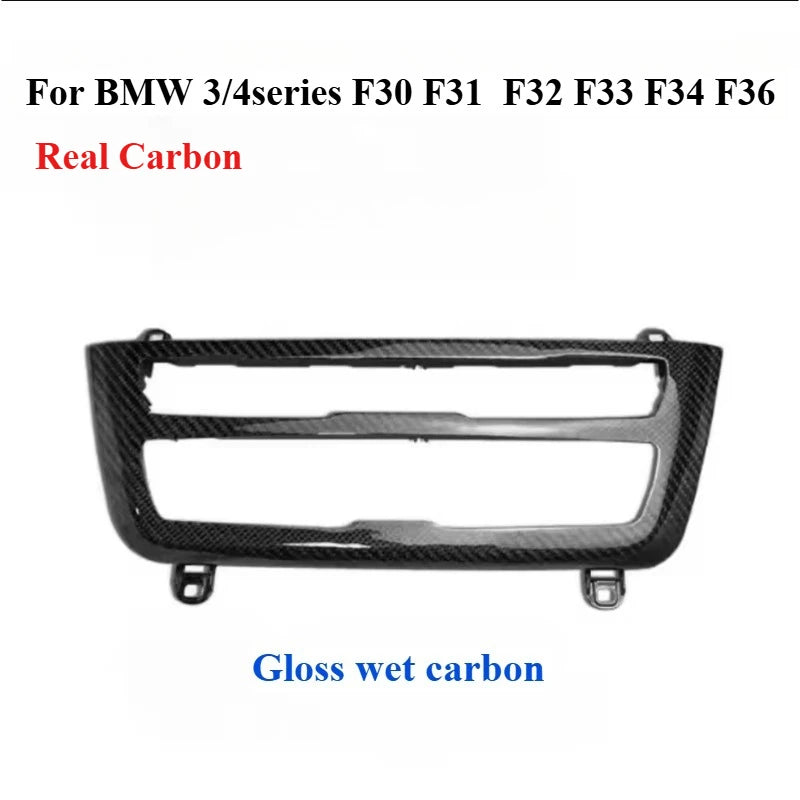 Alcantara Handbrake Handle with Carbon Fiber Gear Shift Knob | For BMW F30 F31 F32 F33 F detail view