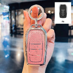 Diamond Pink for Toyota CHR Hilux Fortuner Land Cruiser 200 Camry Corolla Crown RAV4 Highland Remote Car  Key Case Cover Fob Bag