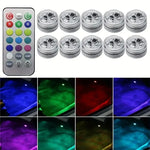 Adhesive RGB LED Atmosphere Lamp with Remote Control