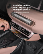 Center Console Storage Box for BYD Seagull 2023+, Under-Dash Organizer Tray with Phon lifestyle view