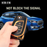 TPU Car Flip Key Case Cover Shell Fob For Toyota Camry Rav4 Auris Corolla Verso Yar additional angle