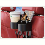1/2Multifunctional Car Seat Back Storage Rack with Hook Cup Holder Storage Box Sturdy lifestyle view