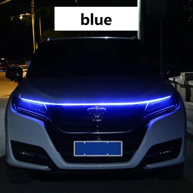 150cm LED Daytime Running Light Scan Starting Car Hood Decorative Lights DRL Auto Engine detail view