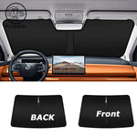 For Leapmotor C10 C16 2025 Full Black Car Sunshade Side Window Privacy Curtains | Heat close-up view