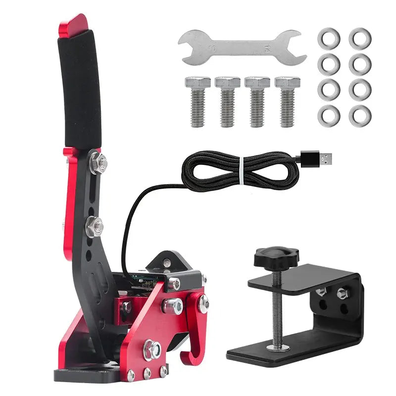 Sim Ruito USB Handbrake | Sim Racing PC Handbrake with Linear and Button Modes close-up view