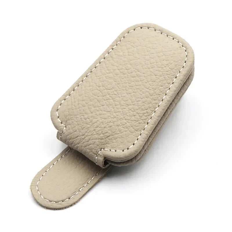 Car Sunshade Sunglasses Holder with Ticket Clip detail view