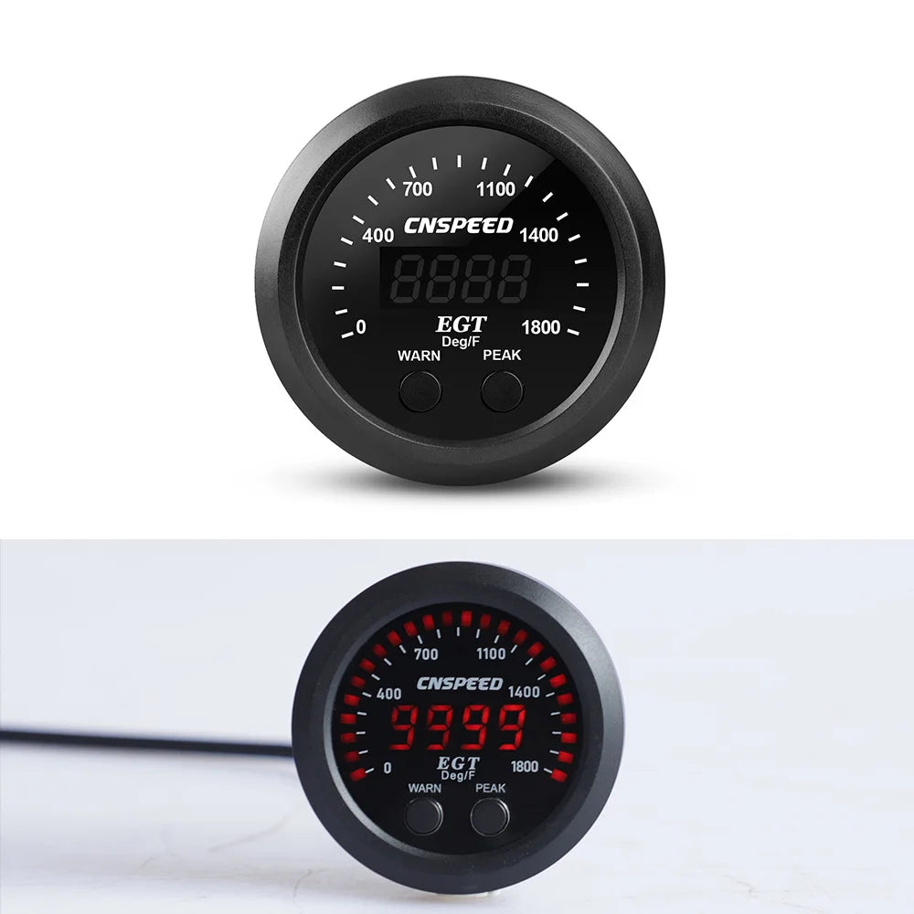 2'' 52MM Car Digital Exhaust Meter | 15psi Fuel Pressure Gauge with Water Temperature lifestyle view