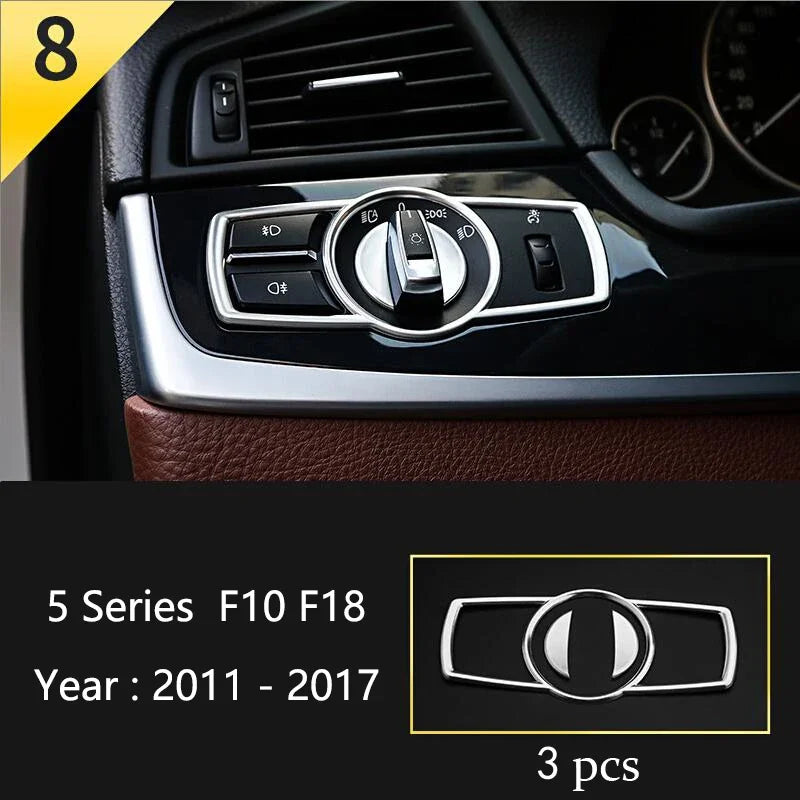 Car Interior Front Reading Lampshade, Lamp Decoration Frame For BMW 5 Series F10 F11 lifestyle view