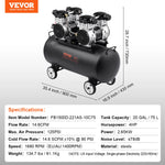 Air Compressor 750W-3000W Oil Free Quiet Portable Pump | Auto Repair & Tire Inflation detail view