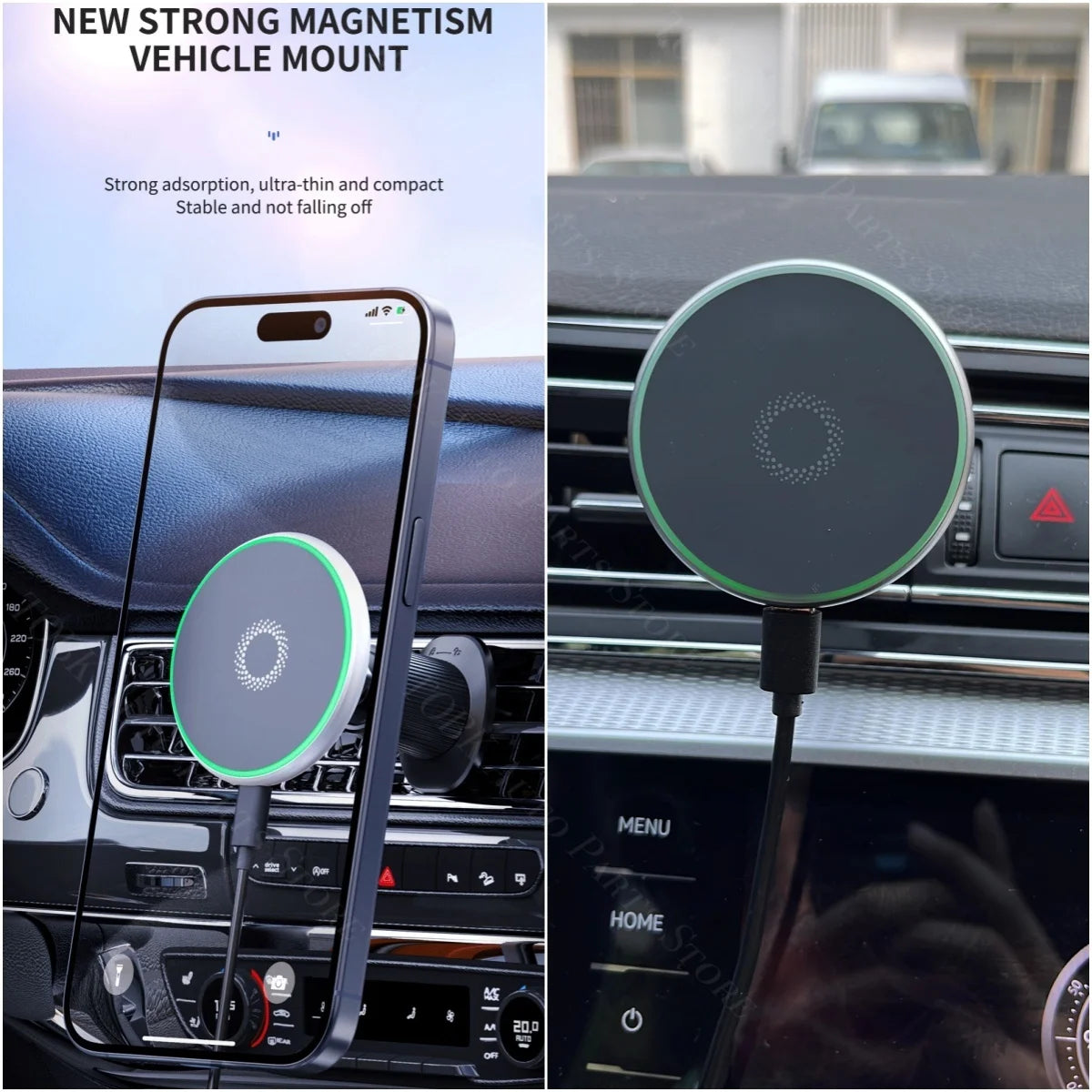 Car Phone Holder Magnetic for Audi A6 C7 Sedan 2012-2018 2013 2016 Wireless Charging Special Fixed Bracket Base MagSafe Mount