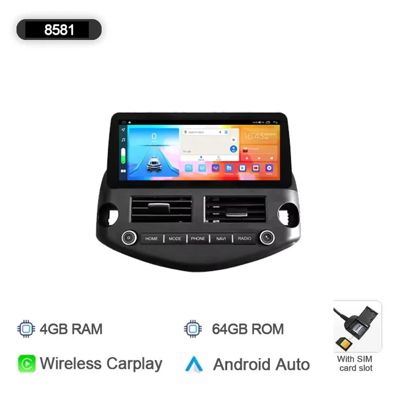 Carplay Auto Android 14 Car DVD Player GPS Navigation for Toyota RAV4 2007-2012 | 12. alternate view