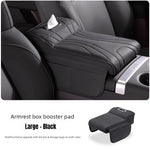 2026 New Universal Memory Foam Car Armrest Booster Pad with Storage Pocket Comfort Cushion for Driver Auto Interior Accessories