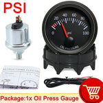 52mm Car Gauge Set | Water Temp Oil Temp Voltmeter Oil Pressure Boost Gauge lifestyle view