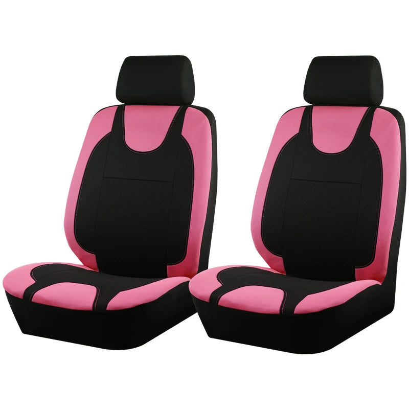 Universal Breathable Polyester Fabric Seat Covers Full Set Fit For Most Car SUV Truck lifestyle view