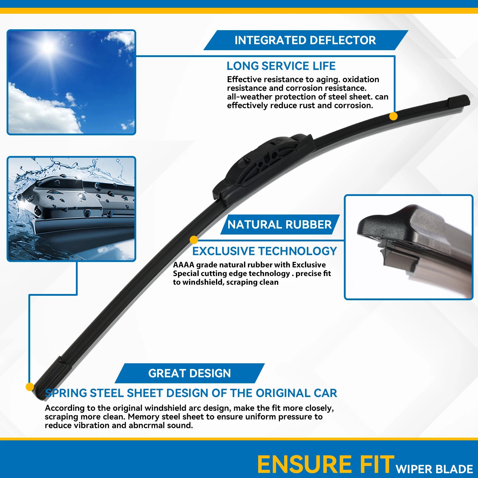 Xukey Front Windscreen Wiper Blades Set for Renault Grand Scenic / Scenic 2 II 2003 2 lifestyle view