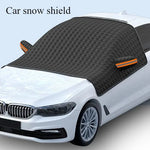 Car Windshield Cover for Ice and Snow | Windproof Car Window Guard with Magnetic and Reflective Stri