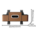 Car Hanging Storage Organizer Box With Cup Holder close-up view