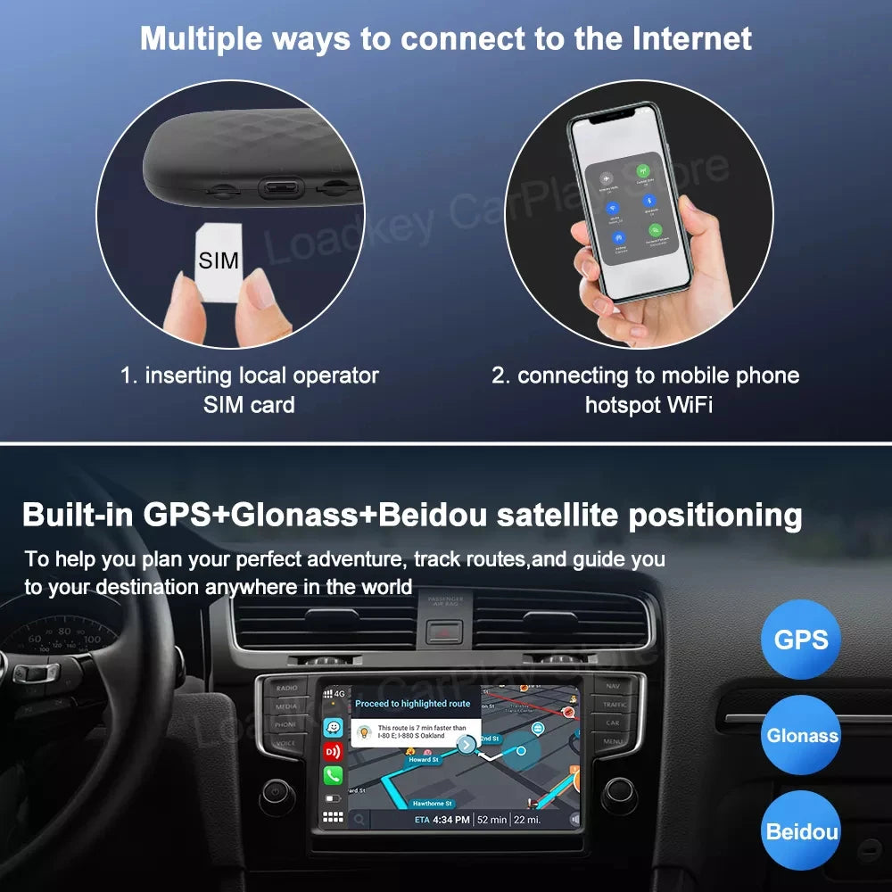 Carlinkit 5 CarPlay Mini Ai Box Wireless CarPlay Wireless Android Auto For Audi Maz additional angle