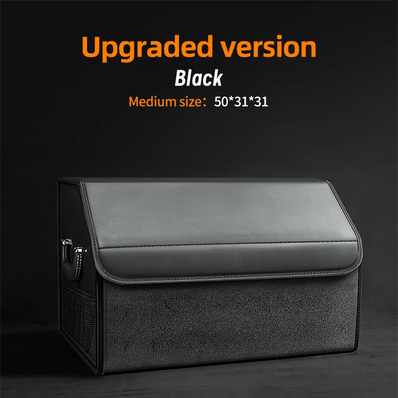 Car Trunk Organizer – Large Capacity Suede Foldable Storage Box (3 Sizes, 10 Colors additional angle