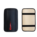 PU Leather Car Armrest Pad Cover Universal Center Console Wave Embroider Auto Seat Box Protection Cushion Hand Supports