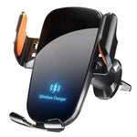 UYUXIO Manual Clamp Wireless Car Charger | 15W Fast Charging Air Vent Mount for iPhon alternate view