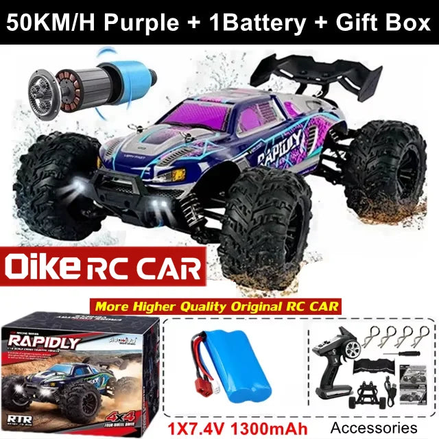 Oike 4WD 1:16 80KM/H Super Brushless 50KM/H Brushed RC Car 4x4 Off Road Remote Contro lifestyle view
