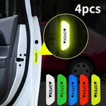 4PCS Reflective Car Door Sticker Safety Opening Warning Reflector Tape Decal Car Exter close-up view