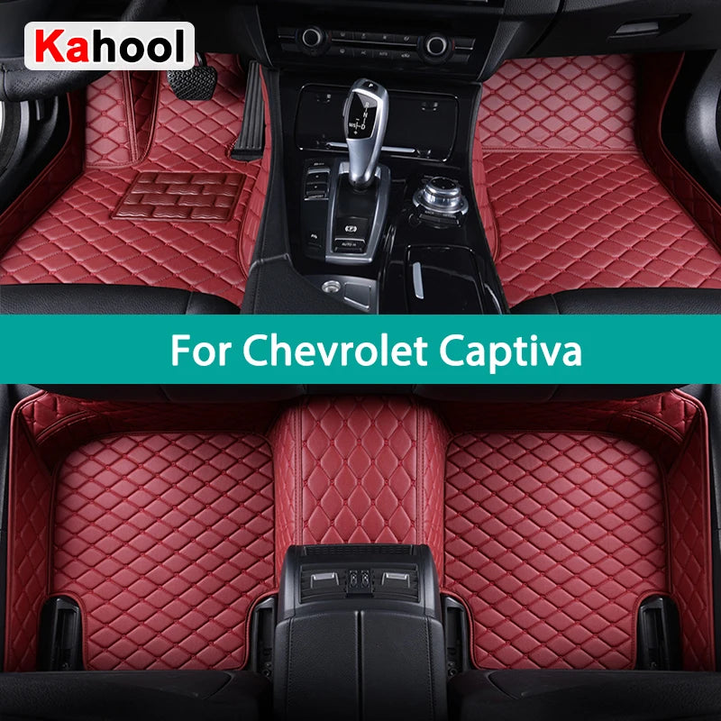 KAHOOL Custom Car Floor Mats For Chevrolet Captiva 2006-2022 Auto Carpets Foot Coche Accessorie