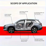 50PCS Value Pack Car Soundproof Insulation Mat for Vehicles Heat Shield Self Adhesive Noise Deadening Pad for Door Roof Engine
