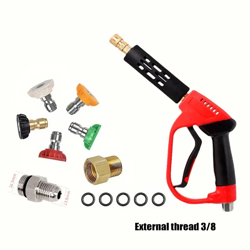 High-Pressure Water Gun for Car Washing | Pure Copper Valve Body with Quick-Connect C lifestyle view