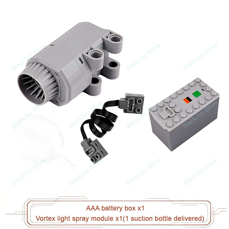 MOC Power Functions M/L/XL Motor Battery Box IR Remote Receiver for RC Car Robot Mo additional angle