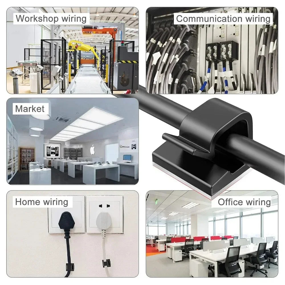 Car Cable Clamp Accessories Guiding Line Self-adhesive Line Management Clips Wiring Wire detail view