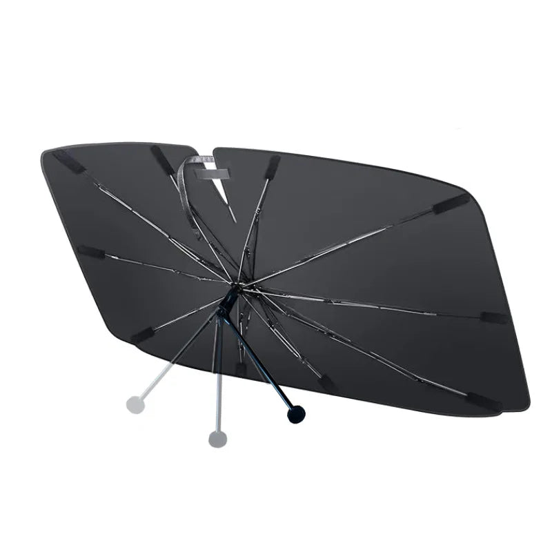 Bendable Handle Foldable Car Windshield Sun Shade | Universal Sunshield Protector for SUV, MPV, and