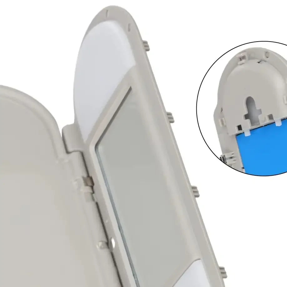 Gray Sun Visor Vanity Mirror Cover 51167366950 For MINI Cooper F55 F56 F60 2015-2022 Direct Replacement High Quality